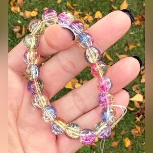 Multicolor 10mm Beaded Bracelet